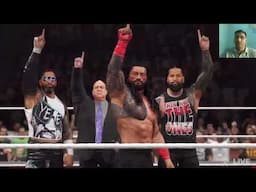 WWE Raw Roman Reigns vs CM Punk Full Match Gameplay With Facecam Commentary  of WWE 2K25