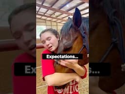 Expectations Vs Reality: Owning a Horse! 🐴 #shorts #animals