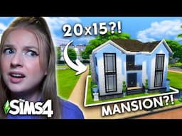 Can I build a MANSION on the SMALLEST lot in The Sims 4?