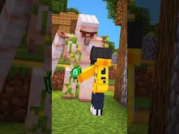 Minecraft but Taking Damage SWITCHES GRAVITY! #shorts