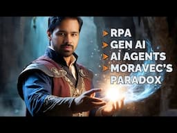 When a Project Manager Met AI! ⚙️ (Concepts of RPA, IA, Gen AI, AI Agents, AGI, Moravec's Paradox)