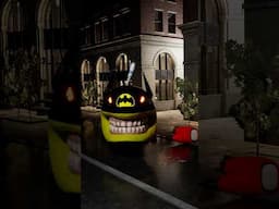 Pac-man Penguin vs Batman #batman #pacman #shorts