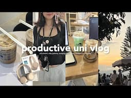 productive uni vlog (study with me in cafes, ust concerts, rizal trip, unboxing sony headphones)