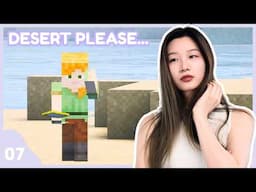 I’ve Never Seen a Desert in Minecraft… Please Let Me Find One🥺 [My First Minecraft World Ep. 7]