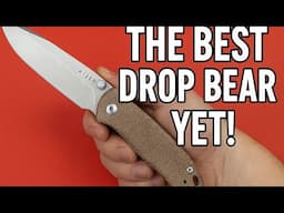 Kizer Drop Bear 2 Button Activated Liner Lock