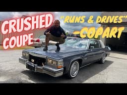 SAD TOTAL LOSS 1983 Cadillac Coupe DeVille 50k Miles Copart Buy