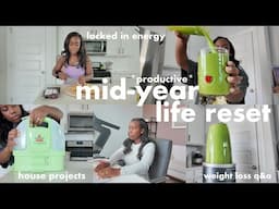 productive *mid-year* LIFE RESET | motivating days, back in routine, healthy meals, weight loss q&a