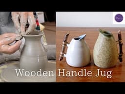 “Wooden Handle Jar” Throwing on the potter’s wheel @AlchemyCeramic
