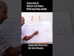 find any day with these codes - calendar problems #shorts
