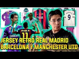 UNBOXING! Compré Jerseys RETRO del REAL MADRID BARCELONA Y MANCHESTER UTD en JEOGM