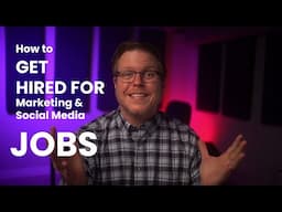GET HIRED for Marketing / SOCIAL MEDIA JOBS - My advice if you're looking to be a marketer.