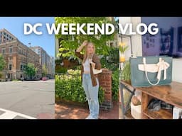 DC WEEKEND IN MY LIFE 📚 exploring georgetown, time w/ friends, groceries, cook with me, amazon haul