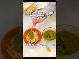 Basil Pesto with Roasted Pie Nuts, and Fettuccine Pasta Cooking Italian With Joe ￼
