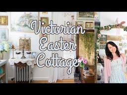 VINTAGE EASTER LIVING ROOM DECOR | Spring Decorate with Me | Cottage Style Decorating Ideas 2025 💐