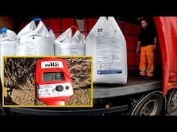 28/05/25  Moisture testing our hay and a bit more fertiliser.