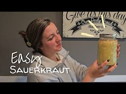 How to Make Easy Homemade Sauerkraut | Great for Gut Health