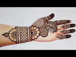 Mehndi design for front hand simple easy | arabic mehandi design | beautiful mehndi designs|mehandi
