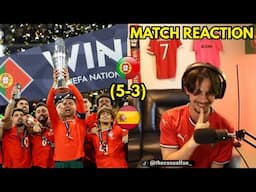 PORTUGUESE FAN REACTS TO PORTUGAL (5-3) SPAIN NATIONS LEAGUE FINAL