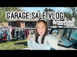 GARAGE SALE VLOG / HAUL