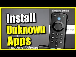 How to Turn On Developer Mode & Install Unknown Apps on Firestick (Easy Method)