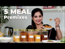 5 Meal Premixes for Students & Travelers I 5 Min Meals I गरम पानी डालो और खा लो I Pankaj Bhadouria