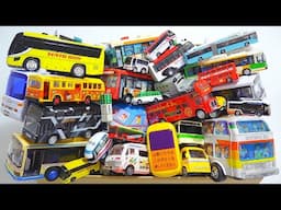 Collect your favorite miniature buses and check how they drive uphill ☆ Working cars