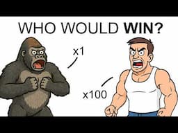 What If 1 Gorila Fought 100 Men?