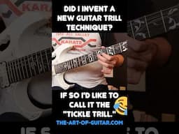 Did I just invent a new guitar trill technique?