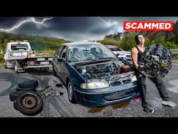 I BROKE MY POLICE WANTED BURNOUT CAR AND TEARDOWN ENGINE FROM MARKETPLACE SCAM