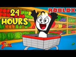 24 HOURS OVERNIGHT in WALMART on Roblox!
