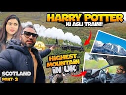 Harry Potter Train In Scotland And Visiting Top Of Ben Nevis Mountain | Indian Youtuber In England