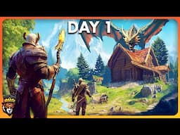 DAY 1 First Look at RUNESCAPE'S New Survival Game... Runescape Dragonwilds Gameplay