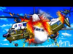 Airplane CRASHES into President's Helicopter in GTA 5!