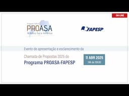 Chamada de Propostas 2025 do Programa FAPESP para o Atlântico Sul e Antártica - PROASA