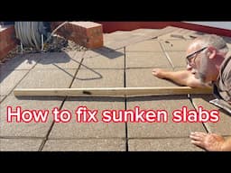Do you have sunken paving slabs here’s a quick fix for a few pounds £££ #diy #quickfixes