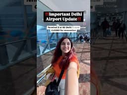 Delhi Terminal 2 Closed for Renovation #delhiairport #airportnews #delhinews #travelupdates