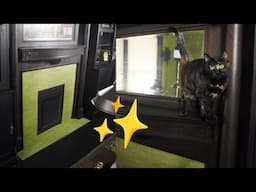 A Trompe l'oeil Fireplace // Sewing Parlor Progress (aka Part 2)