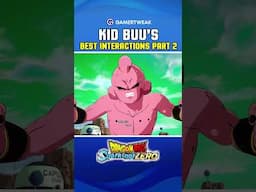 Kid Buu's Best Match Interactions PART 2 - Sparking ZERO #shorts #dragonballsparkingzero