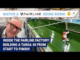 See a Fairline Targa 40 being born👶🍼! A factory tour of the Targa 40 line.