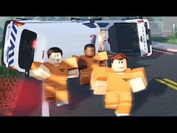 Prisoner Transport van COLLIDES with fleeing criminals