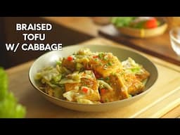 How to cook Braised Tofu with Cabbage | Vegan and Vegetarian Braised Tofu with Cabbage Recipe
