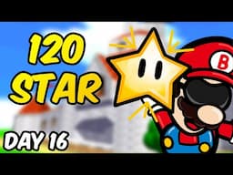BLINDFOLDED SM64 - 120 Star for World Record (Day 16)! Speedruns, TTM and Majoras Mask!
