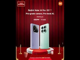 Get your #RedmiNote14Pro 5G series starting at ₹20,999* only on #XiaomiBlockbuster sale.