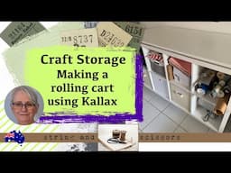 Craft Room Storage: Kallax Unit Rolling Cart