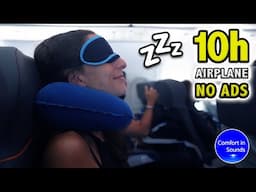 Relaxing Airplane Ambience Sound for Deep Sleep | White Noise 10 Hours | Deep Relaxation