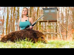 Wild Hog Hunting with Queen Hunter! Massive Wild Boar