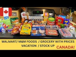 CANADIAN WALMART / M&M FOODS GROCERY WITH PRICES! VACATION / STOCK UP