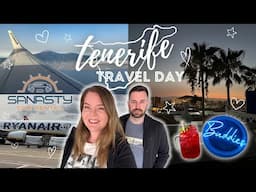TENERIFE TRAVEL DAY ✈️🇮🇨🌴| LPL to TFS | We flew at the WORST Time!