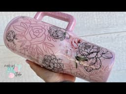 Floral Peek A Boo Tumbler Tutorial