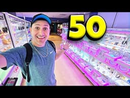 50 Coin Claw Machine Challenge in Japan!